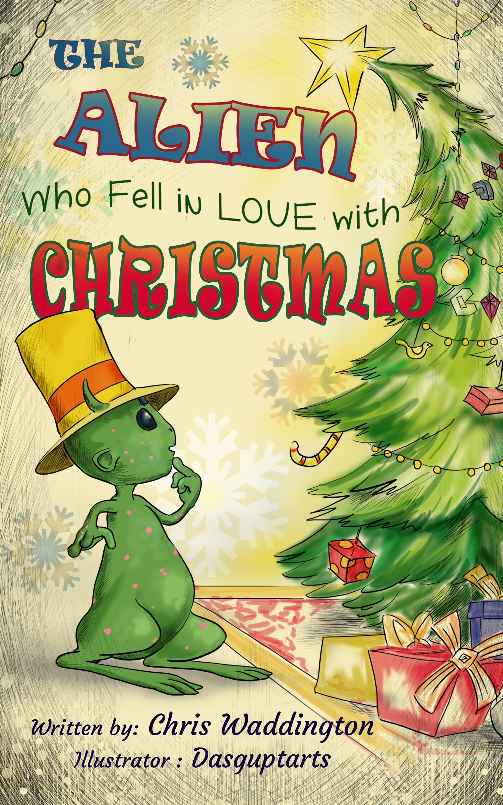 The Alien Who Fell in Love with Christmas — book cover